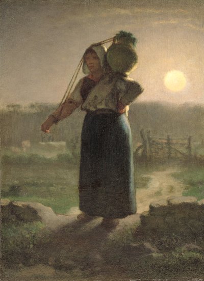 A Milkmaid by Jean Francois Millet
